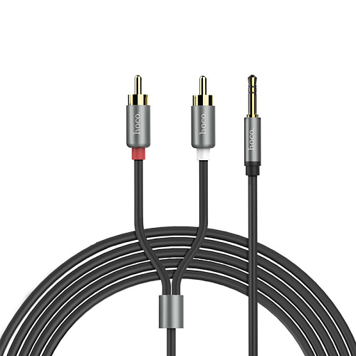 AUX Audio кабель 3,5 мм, UPA10, HOCO, колокольчики, Double lotus rca audio