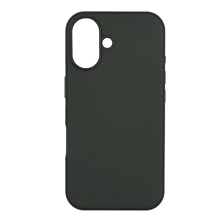 Чехол-накладка для iPhone 16, экокожа, магнитный (MagSafe), без лого, X-CASE, темно-зеленый