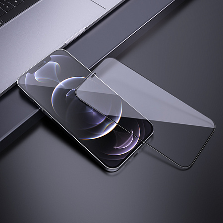 Защитное стекло на iPhone 12 (6.1)/12 Pro (6.1) G7, HOCO, Full screen HD tempered glass, черное