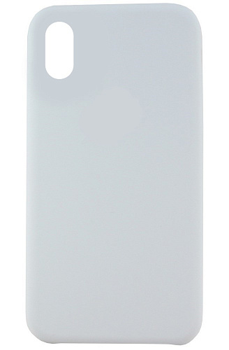 Чехол-накладка для iPhone X/XS, Silicon Case, серый