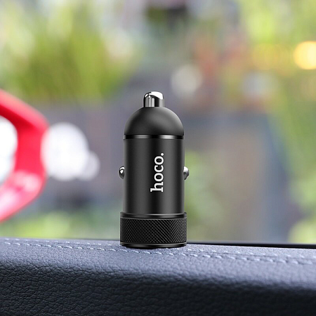 Автомобильное зарядное устройство, 1 USB 18W, QC3.0 (Z32A), HOCO, черный
