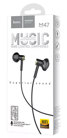   M47 Canorous wire control earphones with microphone, 