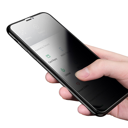 Защитное стекло на iPhone X/XS/11 Pro (G11), HOCO, Full screen HD privacy protection tempered glass, черное