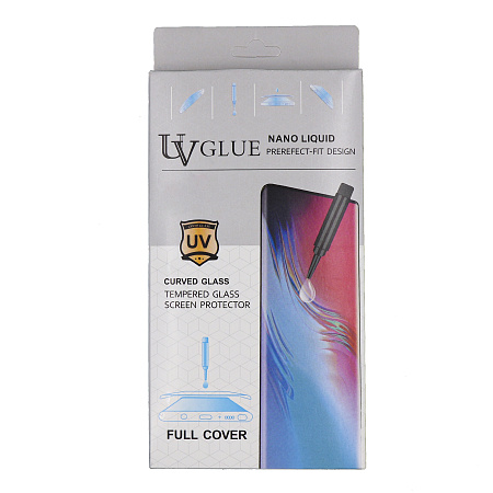 Защитное стекло на Samsung, Galaxy Note 20 (4G/5G), 3D ультрафиолет, прозрачное, X-CASE