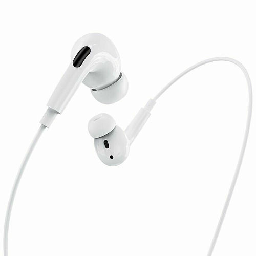 Проводные наушники M1 Pro Original series earphones, вакуумные с микрофоном, HOCO, белые
