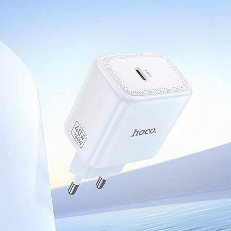 Сетевое зарядное устройство, 1 PD 40W (N83), HOCO, цвет белый