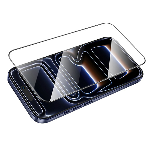 Защитное стекло для iPhone 17 Pro, G14, HOCO, Guardian shield series full-screen HD tempered glass, черное