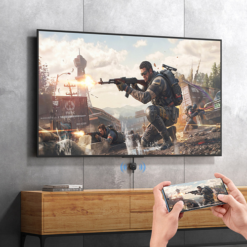 Беспроводной HDMI-адаптер для дублирования экрана смартфона, UA45 HD, Носо, черный