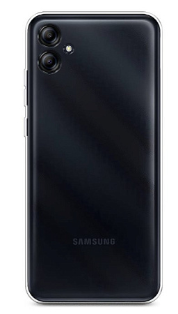Чехол силиконовый для Samsung Galaxy A04E, с защитой камеры, X-CASE, прозрачный