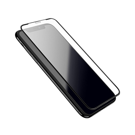 Защитное стекло на iPhone XS Max/11 Pro Max (A27), HOCO, Full-screen anti-static dust-free, черное