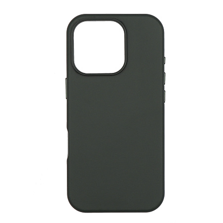 Чехол-накладка для iPhone 16 Pro, экокожа, магнитный (MagSafe), без лого, X-CASE, темно-зеленый