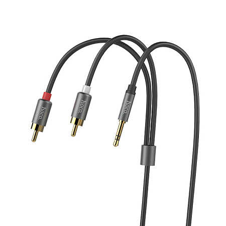 AUX Audio кабель 3,5 мм, UPA10, HOCO, колокольчики, Double lotus rca audio