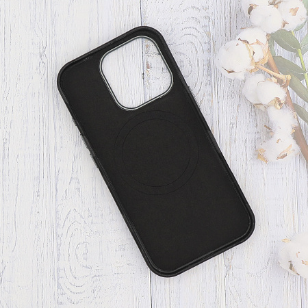 Чехол-накладка для iPhone 16 Pro Max, камуфляж, магнитный (MagSafe), без лого, X-CASE, черный