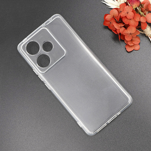 Чехол силиконовый для Realme GT 7 (5G)/GT 7T (5G), с защитой камеры, X-CASE, прозрачный