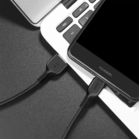 USB Кабель Type-C, HOCO, X20, 2M, черный