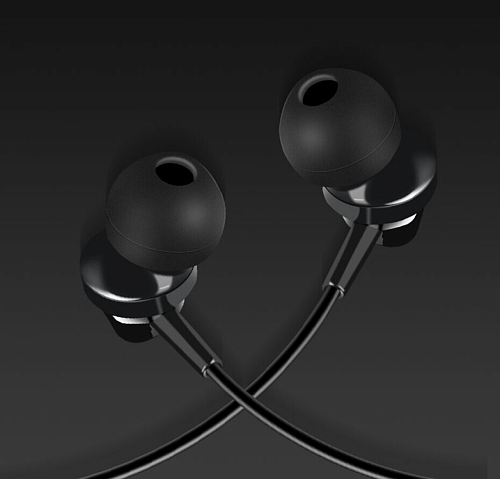 Проводные наушники M14 Universal Earphone, вакуумные с микрофоном, HOCO, черные