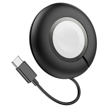 Беспроводное зарядное устройство, CW51 для iWatch, кабель Type-C, HOCO, черный