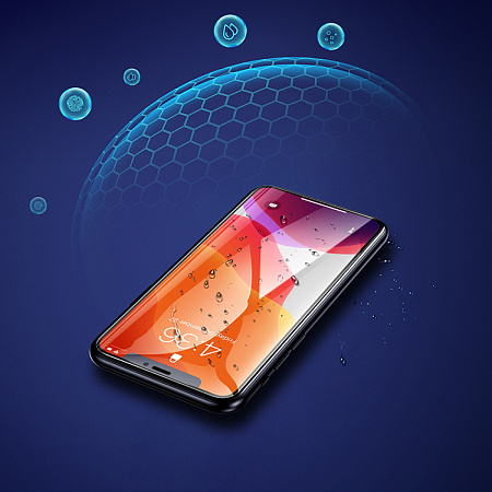 Защитное стекло на iPhone XS Max/11 Pro Max, (G777), HOCO, anti-static, черное
