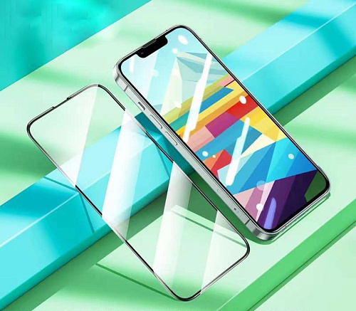 Защитное стекло для iPhone 15 Plus/16 Plus, G1, HOCO, Flash attach full screen silk screen HD tempered glass, черное