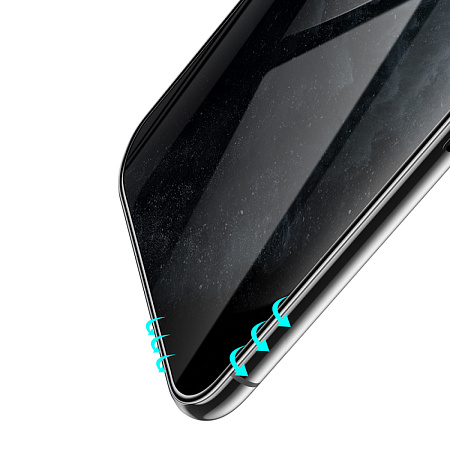 Защитное стекло на iPhone XS Max/11 Pro Max (G11), HOCO, Full screen HD privacy protection tempered glass, черное