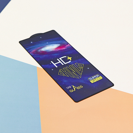 Защитное стекло на Infinix Note 50, HD+, прозрачное с черной рамкой, X-CASE