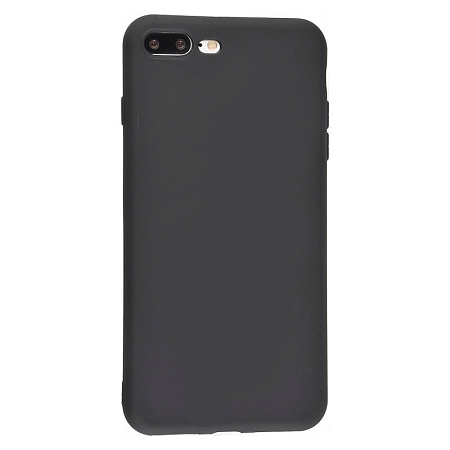 Чехол силиконовый для iPhone 7 Plus/8 Plus, с микрофиброй внутри, с защитой камеры, X-CASE, черный