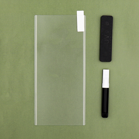 Защитное стекло на Samsung, Galaxy Note 20 (4G/5G), 3D ультрафиолет, прозрачное, X-CASE