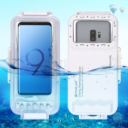 Чехол для дайвинга для IPhone 16, 16E, 16 Pro, 15, 15 Pro и Android с разъемом Type-C, 45 м погружение, PULUZ