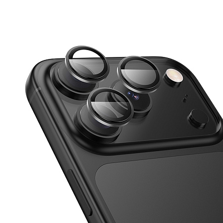 Защитное стекло для iPhone 17 Pro/17 Pro Max, V14, HOCO, на заднюю камеру, черный