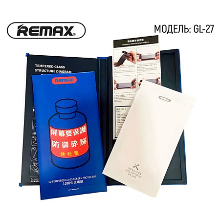 Защитное стекло на iPhone 13/13 Pro/14/16e, REMAX, GL-27, черное