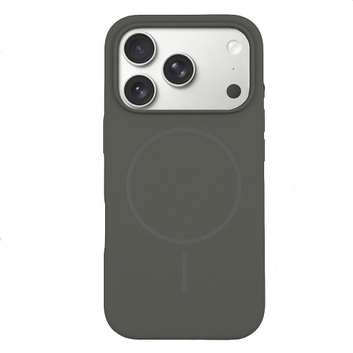 Чехол-накладка для iPhone 17 Pro Max, Silicon Case, магнитный (MagSafe), без лого, X-CASE, серый