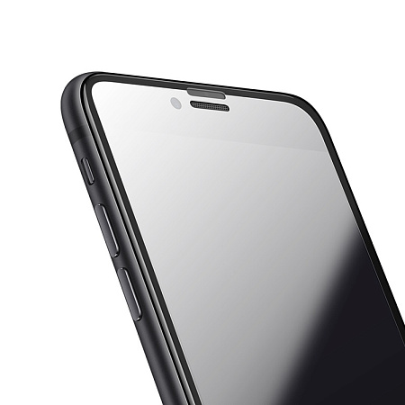 Защитное стекло на iPhone 6/6S(SP9), HOCO, закруглённое, черное