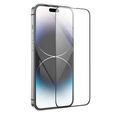 Защитное стекло для iPhone 14 Pro Max, G16, HOCO, Guardian shield serie, черное