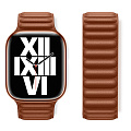 Ремешок на руку для Apple Watch 44/45/46/49 мм, HOCO, WA23, под кожу магнитный, коричневый