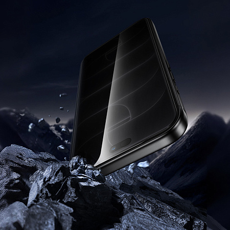 Защитное стекло для iPhone 18 Pro, G15, HOCO, Guardian shield series full-screen anti-spy tempered glass, черное