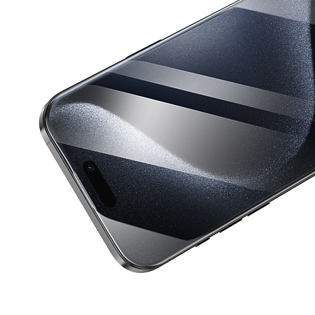 Защитное стекло для iPhone 16 Pro, A34 Slim, HOCO, Full screen HD tempered glass 0.2mm, черное