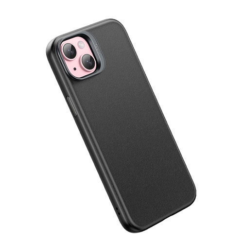 Чехол для iPhone 15, TPU+PU, Магнитный (MagSafe), AS8, HOCO, черный