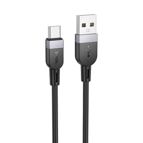 Usb кабель Type-C, HOCO, X109, силиконовый, 2м, черный