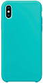 Чехол-накладка для iPhone X/XS, Silicon Case, бирюзовый