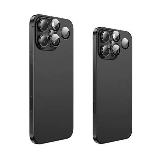 Защитное стекло для iPhone 16 Pro/16 Pro Max, V15, HOCO, на заднюю камеру, черный