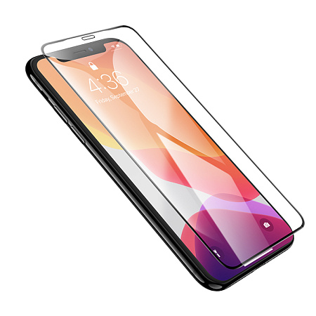 Защитное стекло на iPhone XS Max/11 Pro Max, (G777), HOCO, anti-static, черное