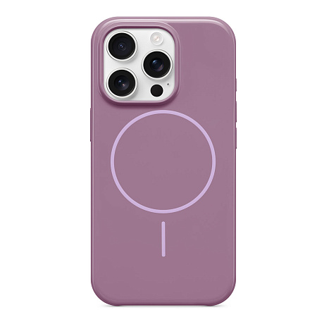 Чехол-накладка для iPhone 16 Pro, глянцевый, магнитный (MagSafe), без лого, X-CASE, фиолетовый