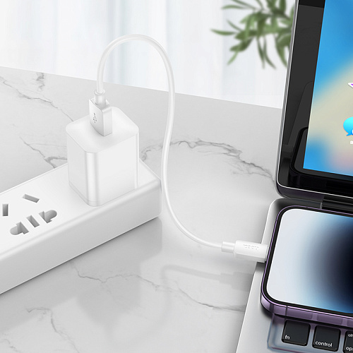 USB дата кабель Lightning, HOCO, X96, 0.25M, белый