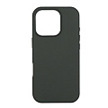 Чехол-накладка для iPhone 16 Pro, экокожа, магнитный (MagSafe), без лого, X-CASE, темно-зеленый