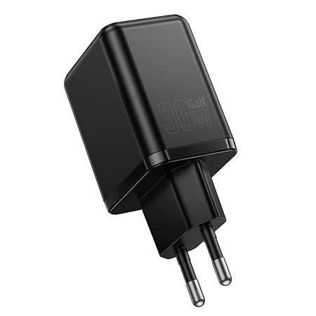 Сетевое зарядное устройство, 1 PD 30W + 1 USB 3.0 QC (C157A), HOCO, черный