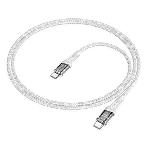 Кабель Type-C на Type-C, HOCO, U111, 60W, 1.2м, серый