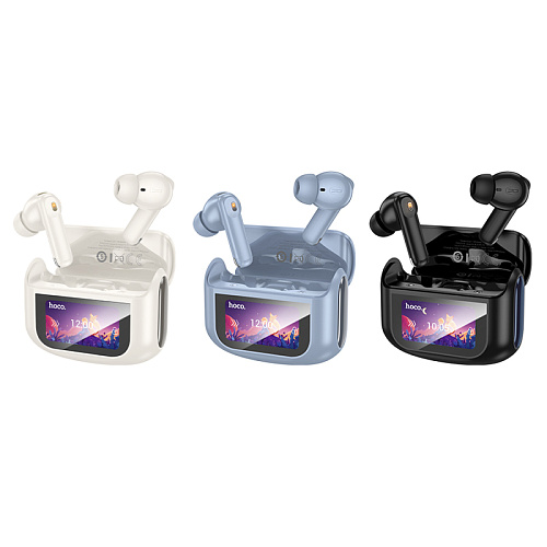 Беспроводные наушники EQ21, HOCO, с дисплеем, шумоподавление ANC+ENC, черный