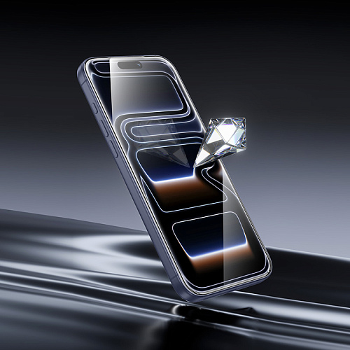 Защитное стекло для iPhone 17 Pro, A777, HOCO, HD, рамка черная