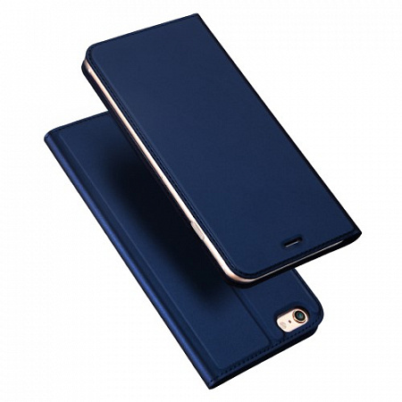 Чехол-книжка для iPhone 5/5S/5SE, DU DU, боковой, синий