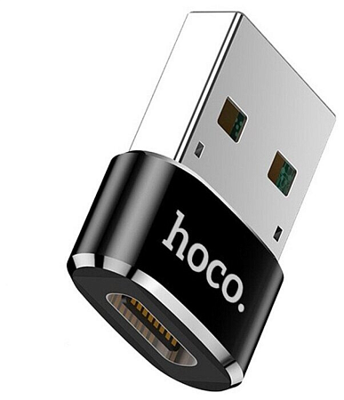 Переходник с USB-A на Type-C, HOCO, UA6